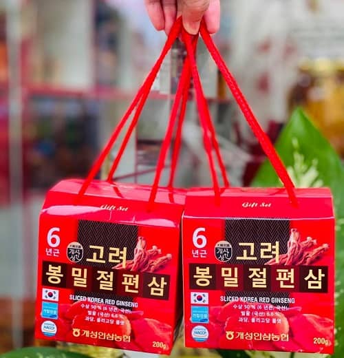 Hồng sâm lát tẩm mật ong Sliced Korea Red Ginseng review-3