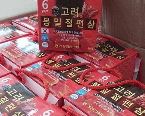 Hồng sâm lát tẩm mật ong Sliced Korea Red Ginseng review-5