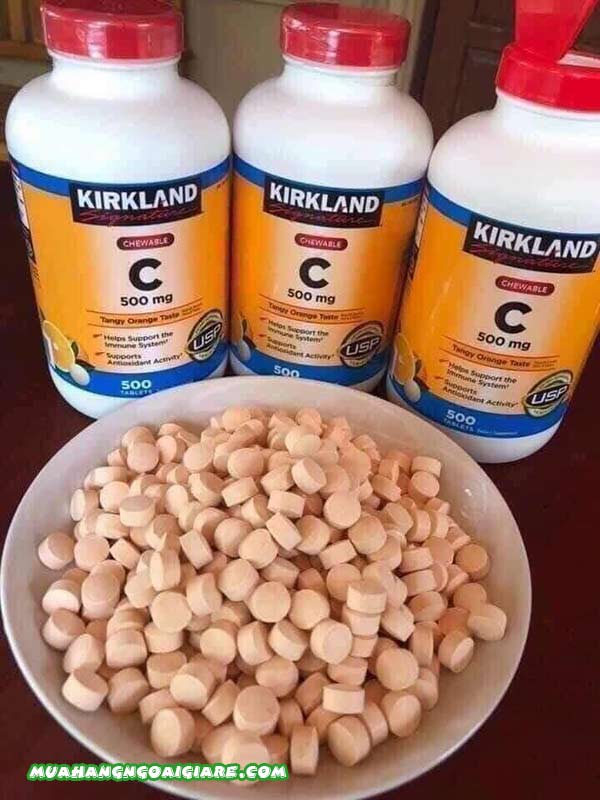 Công dụng của kirkland chewable vitamin c 500mg