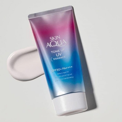 Kem chống nắng Rohto Skin Aqua Tone Up UV Essence review-3