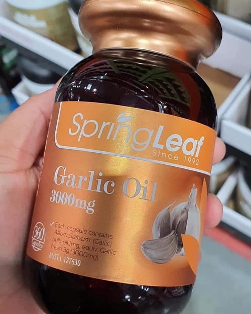 Review tinh dầu tỏi Garlic Oil 3000mg Spring Leaf 360 viên-2
