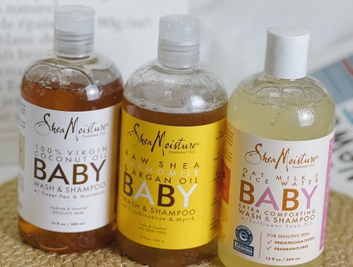 Tắm gội Shea Moisture Baby Wash And Shampoo review-5