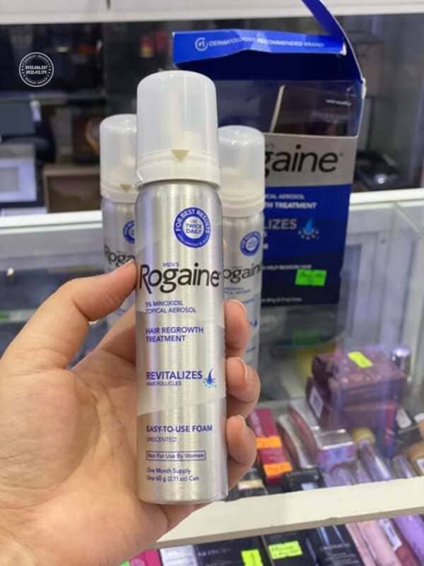 Giới thiệu sản phẩm bọt mọc tóc men’s rogaine của Mỹ