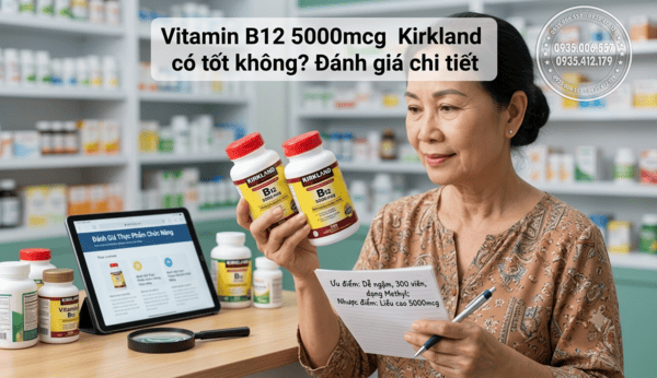 Vitamin B12 5000mcg Kirkland có tốt không? Đánh giá chi tiết